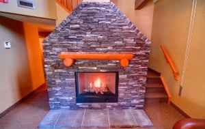 Corner Loft Fireplace