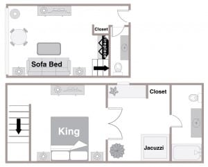 Floor Plan Mountain Loft Suite