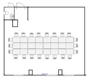 Woodlands Boardroom Layout