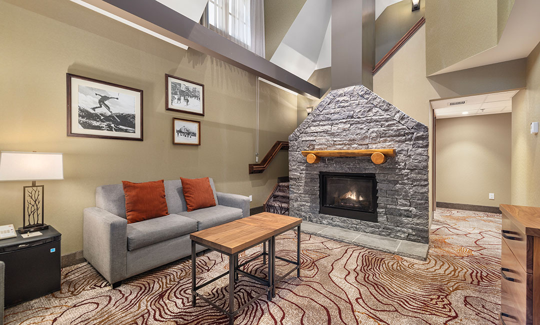 Guest Rooms at the Banff Caribou Lodge & Spa