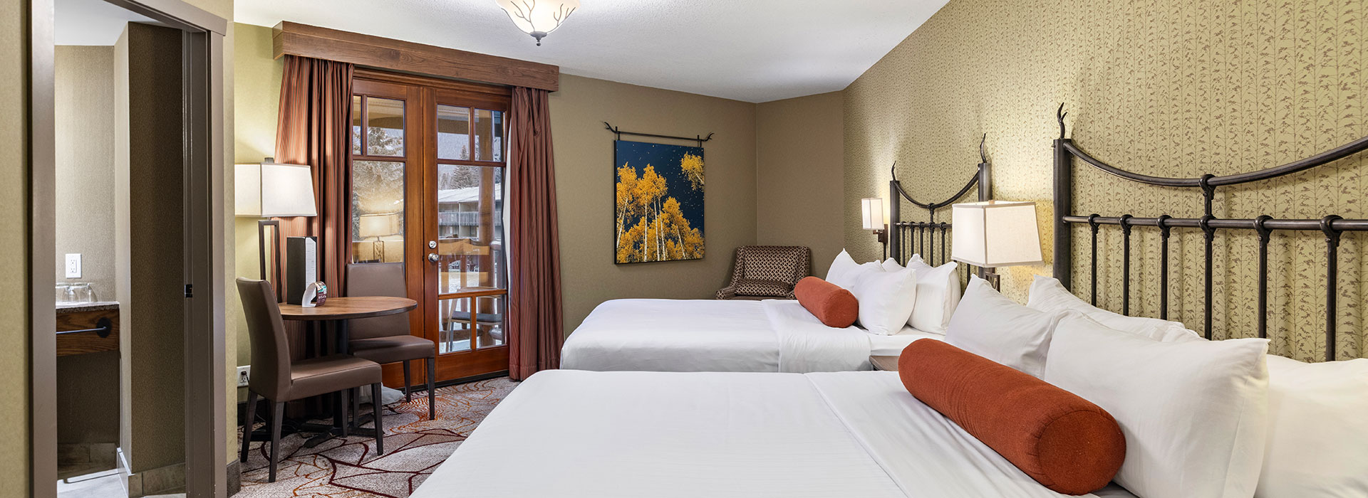 Guest Rooms at the Banff Caribou Lodge & Spa